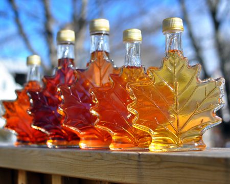 Different,Colour,Variatons,Of,Maple,Syrup,Made,By,A,Backyard